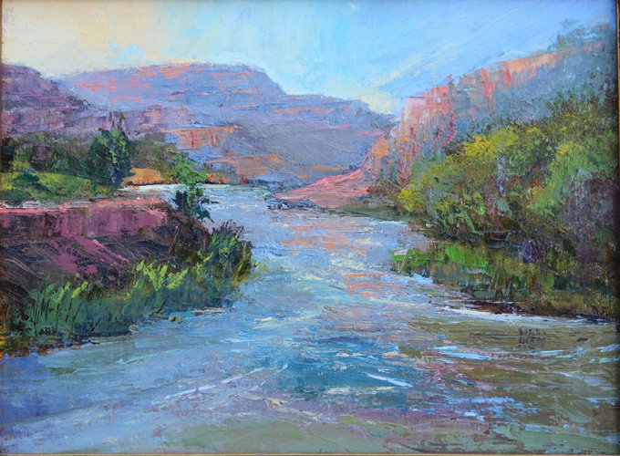 Chama River Morning (sold 2019) Large Image