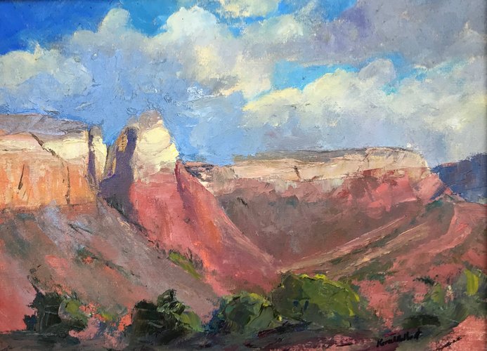Ghost Ranch Cliffs and Clouds (sold 2018) Large Image