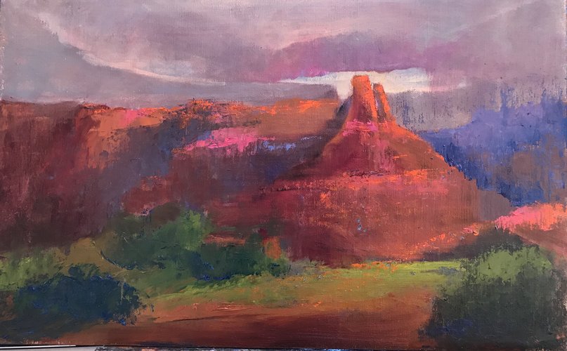 Ghost Ranch Impending  Storm  (sold 2018) Large Image