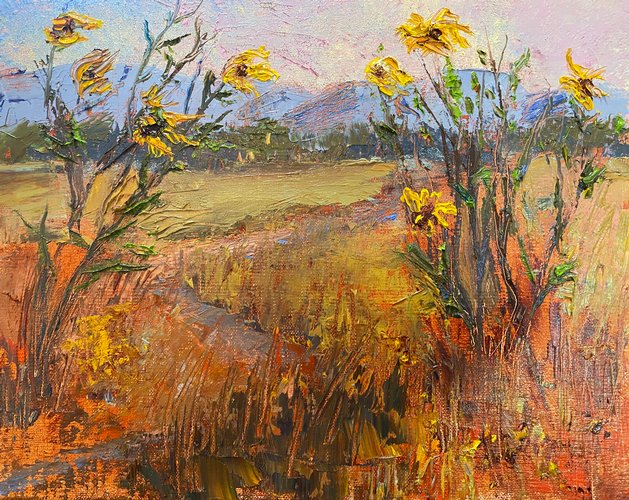 Sunflowers Pas de Deux (sold 2021) Large Image