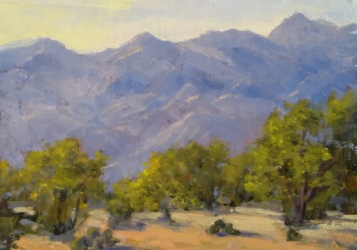 Santa Rita Mountains 5x7 (sold 2015 PAAC)   Large Image