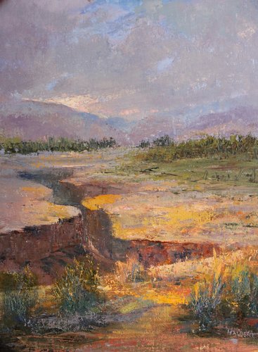 Taos Gorge Last Light (sold 2018) Large Image