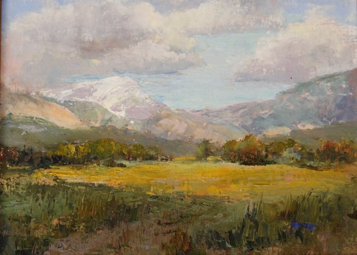 Taos Mountain Afternoon (PAPNM Artist Swap 2020) Large Image